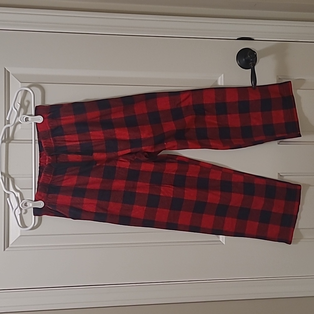 Boy's Plaid Pajama Pants L Husky